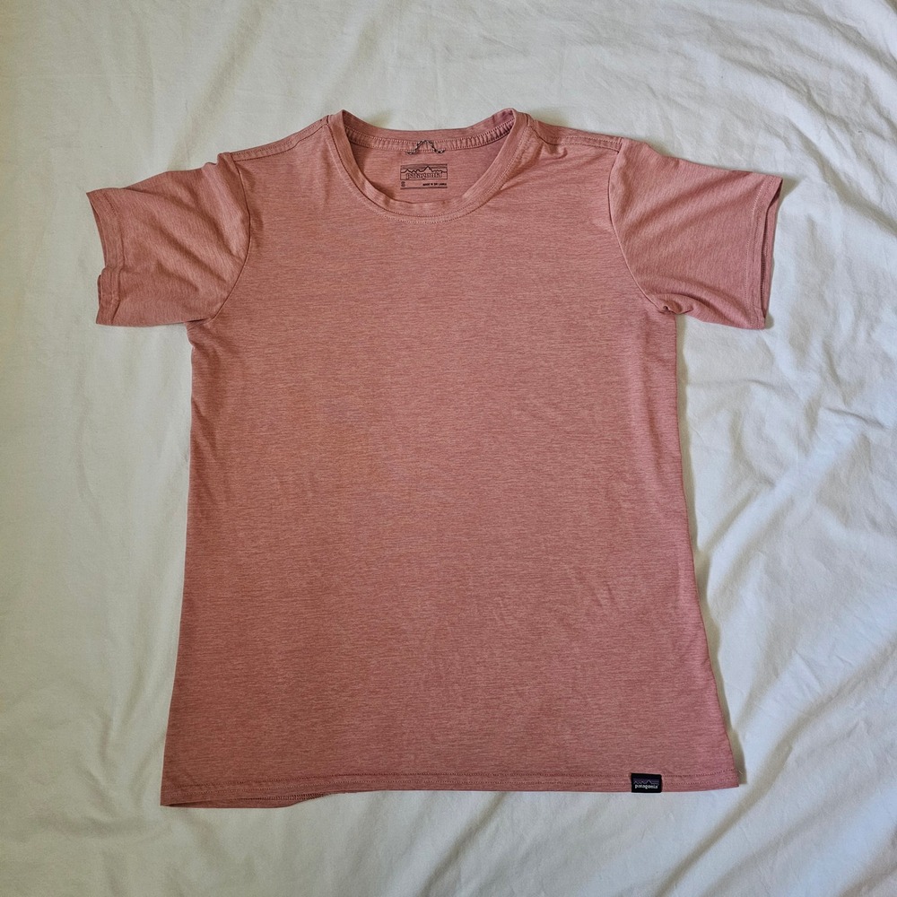 Patagonia Capilene Cool Daily Shirt Womens S Pink Heathered Short Sleeve Tee